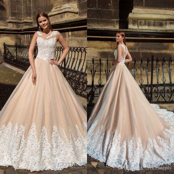 элегантный 2019 стиль страны шампанское свадебные платья с чистой шеи слоновой кости кружева аппликация суд поезд свадебные платья, White
элегантный 2019 стиль страны шампанское свадебные платья с чистой шеи слоновой кости кружева аппликация суд поезд свадебные платья, White