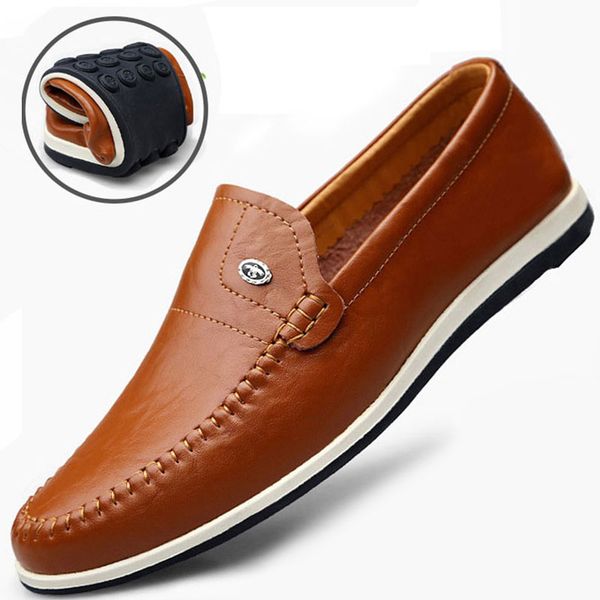 autumn men genuine leather flat business casual shoes classic official loafers soft moccasins male breathable driving shoes, Black
autumn men genuine leather flat business casual shoes classic official loafers soft moccasins male breathable driving shoes, Black