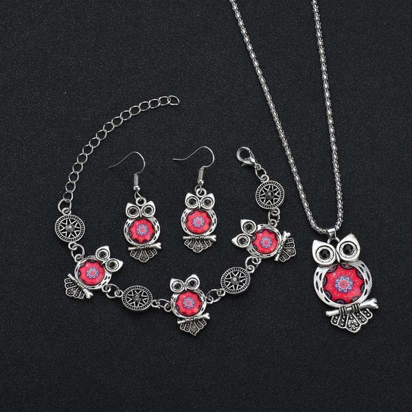 terreau kathy vintage abalone shell owl jewelry sets fashion enamel hibou pendant necklace earrings charm bracelet set 4pcs, Silver
terreau kathy vintage abalone shell owl jewelry sets fashion enamel hibou pendant necklace earrings charm bracelet set 4pcs, Silver