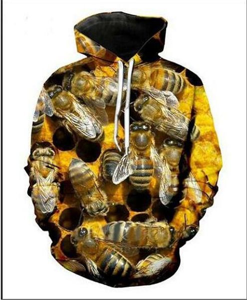new fashion harajuku style 3d printing hoodies bee animal men women autumn and winter sweatshirt hoodies coats bwq0221, Black
new fashion harajuku style 3d printing hoodies bee animal men women autumn and winter sweatshirt hoodies coats bwq0221, Black
