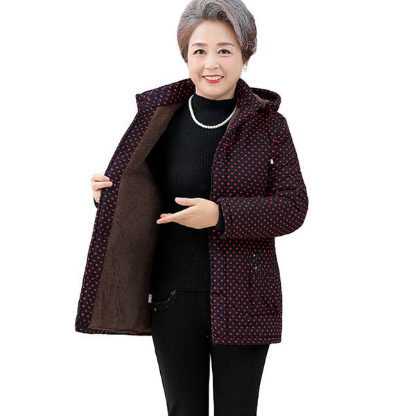 flocking cotton jacket middle aged female winter parkas hooded thicken keep warm jackets plus size 5xl women short parkas, Black
flocking cotton jacket middle aged female winter parkas hooded thicken keep warm jackets plus size 5xl women short parkas, Black