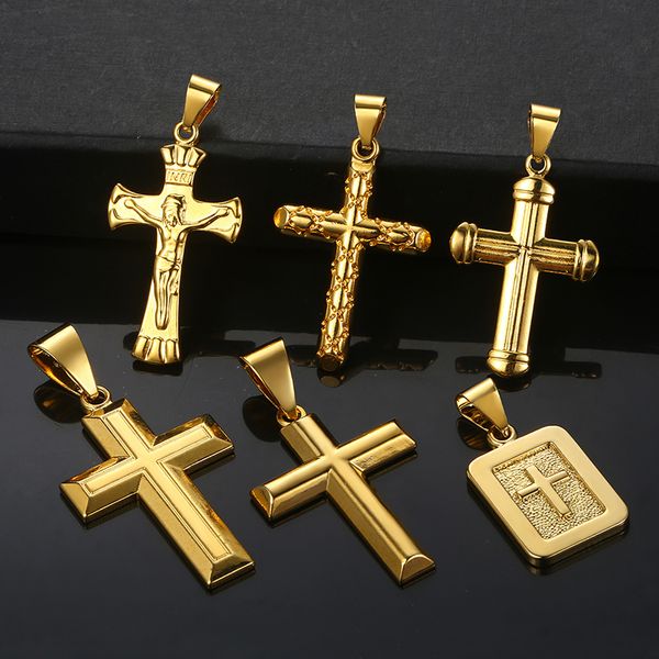 cross pendant for men women crucifix jesus gold filled christian pendants mens woman jewelry gifts dropshipping wholesale gpp01, Silver
cross pendant for men women crucifix jesus gold filled christian pendants mens woman jewelry gifts dropshipping wholesale gpp01, Silver