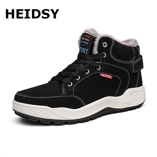 2019 men boots winter fur warm ankle snow boots men winter rubber work sneakers, Black
2019 men boots winter fur warm ankle snow boots men winter rubber work sneakers, Black