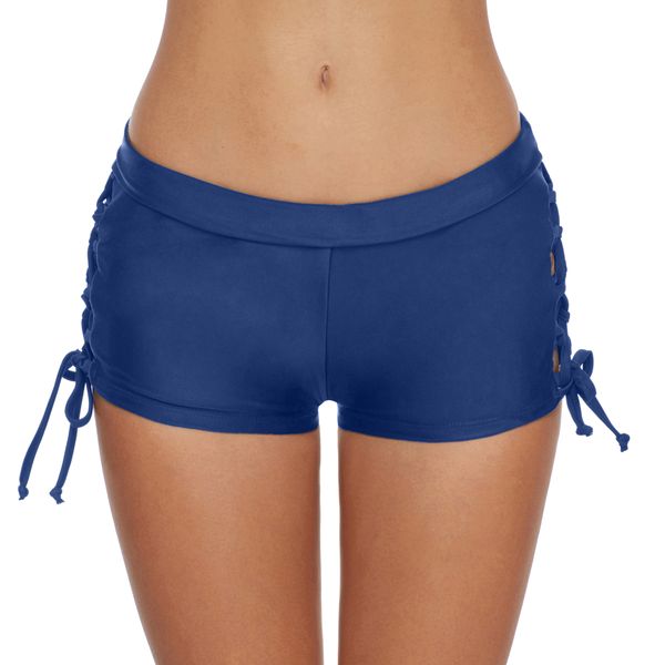 wholesale women mid-rise tankini bottoms straps beach shorts swimming trunks summer flat angle bathing suit blue, White;black
wholesale women mid-rise tankini bottoms straps beach shorts swimming trunks summer flat angle bathing suit blue, White;black