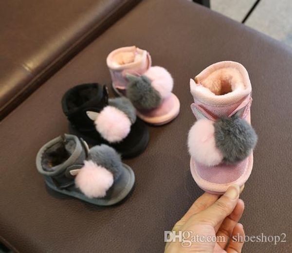 2018 new winter 1-3years old baby girls snow boots warm velvet thickening anti slip soft bottom cotton thick warm shoes, Black
2018 new winter 1-3years old baby girls snow boots warm velvet thickening anti slip soft bottom cotton thick warm shoes, Black