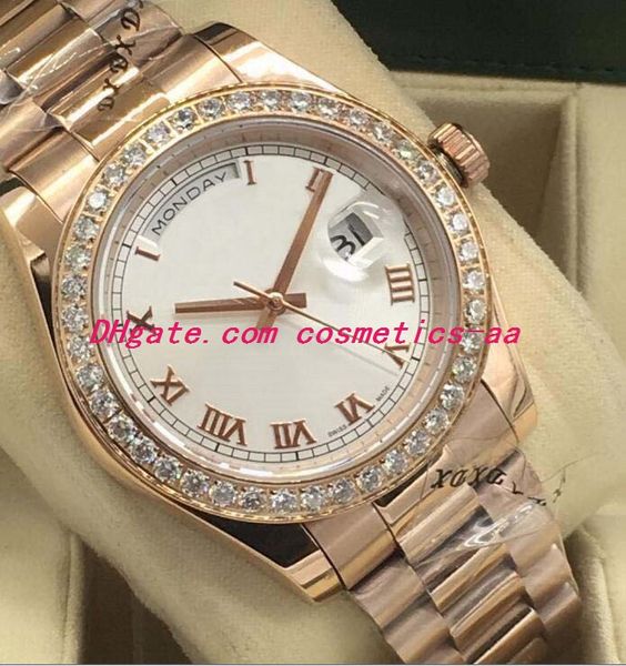 14 style luxury watch silver gold diamond bezel watch 41mm 118348 roman dial automatic fashion men's watches wristwatch, Slivery;brown
14 style luxury watch silver gold diamond bezel watch 41mm 118348 roman dial automatic fashion men's watches wristwatch, Slivery;brown
