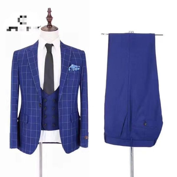 groom men suits for wedding trajes de hombre ternos masculino mens suits with pants double breasted vest 3 piece, White;black
groom men suits for wedding trajes de hombre ternos masculino mens suits with pants double breasted vest 3 piece, White;black