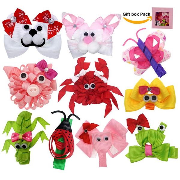 tiny personalized toddler girl hairbows 10pcs small animal hair clips barrettes butterfly elephant 2" animal bows, Slivery;white
tiny personalized toddler girl hairbows 10pcs small animal hair clips barrettes butterfly elephant 2" animal bows, Slivery;white