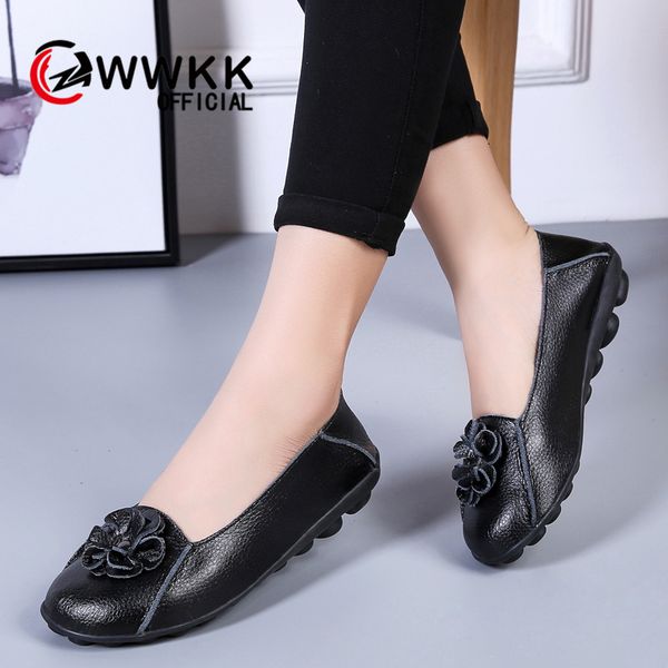 wwkk spring autumn women flat shoes genuine leather ballet flats shoes flats ladies slip on loafers boat chaussures femme, Black
wwkk spring autumn women flat shoes genuine leather ballet flats shoes flats ladies slip on loafers boat chaussures femme, Black