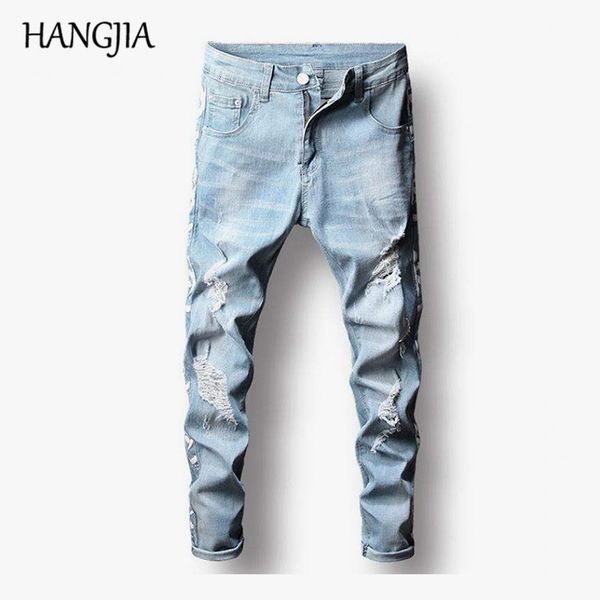 fashionable jeans for men blue jogger distressed denim jean streetwear washed destroyed skinny men jeans pants
fashionable jeans for men blue jogger distressed denim jean streetwear washed destroyed skinny men jeans pants
