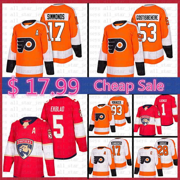 Mens Philadelphia Flyers Hockey Jersey Wayne Simmonds Claude Giroux Shayne Gostisbehere Voracek Florida Panthers Aaron Ekblad Roberto Luongo 
Mens Philadelphia Flyers Hockey Jersey Wayne Simmonds Claude Giroux Shayne Gostisbehere Voracek Florida Panthers Aaron Ekblad Roberto Luongo