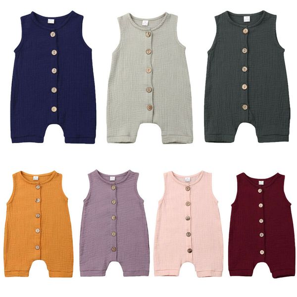 infant baby boys girls cotton linen romper buttons sleeveless jumpsuit summer clothes outfit, Blue
infant baby boys girls cotton linen romper buttons sleeveless jumpsuit summer clothes outfit, Blue