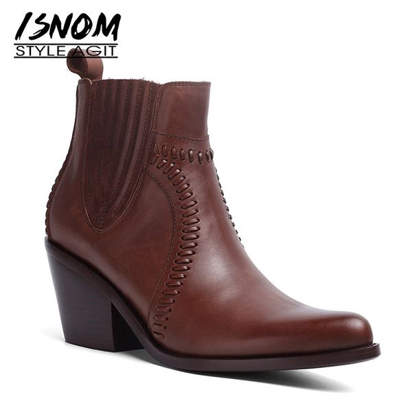 isnom western ankle boots women cowboy booties fashion pointed toe sewing shoes female high heels cuban shoes ladies autumn, Black
isnom western ankle boots women cowboy booties fashion pointed toe sewing shoes female high heels cuban shoes ladies autumn, Black