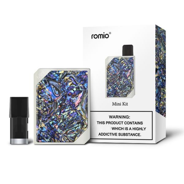 

Authentic Romio Mini Pod Kit Built-in 750mAh Battery 1.2ml 1.8ohm cartridges Pods Compatible with VOOPOO DRAG Nano dhl free