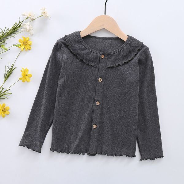 girls solid color knitted cardigan children lace-up crew neck ribbed pattern yarn breasted button coat sweater, White
girls solid color knitted cardigan children lace-up crew neck ribbed pattern yarn breasted button coat sweater, White