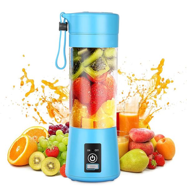 6 blade portable blender 380ml kitchen mini juicer electric bottle usb charging blender bottle mixer juice food smoothie maker
6 blade portable blender 380ml kitchen mini juicer electric bottle usb charging blender bottle mixer juice food smoothie maker