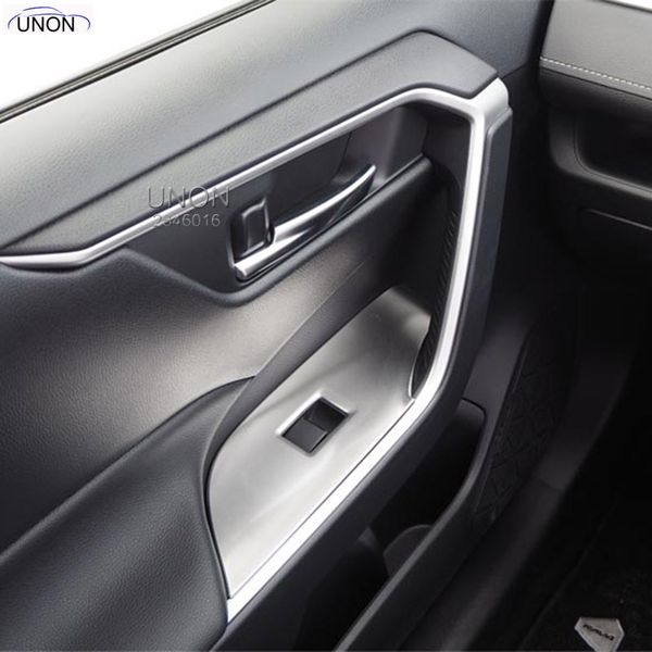 fit left hand drive car accessories window switch control cover trim stainless steel style 4pcs for rav4 xa50 2019 2020
fit left hand drive car accessories window switch control cover trim stainless steel style 4pcs for rav4 xa50 2019 2020