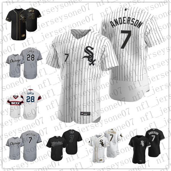 custom men's women youthchicago whitesox28 leury garcia 7 tim anderson white authentic 2020 home jersey, Black
custom men's women youthchicago whitesox28 leury garcia 7 tim anderson white authentic 2020 home jersey, Black