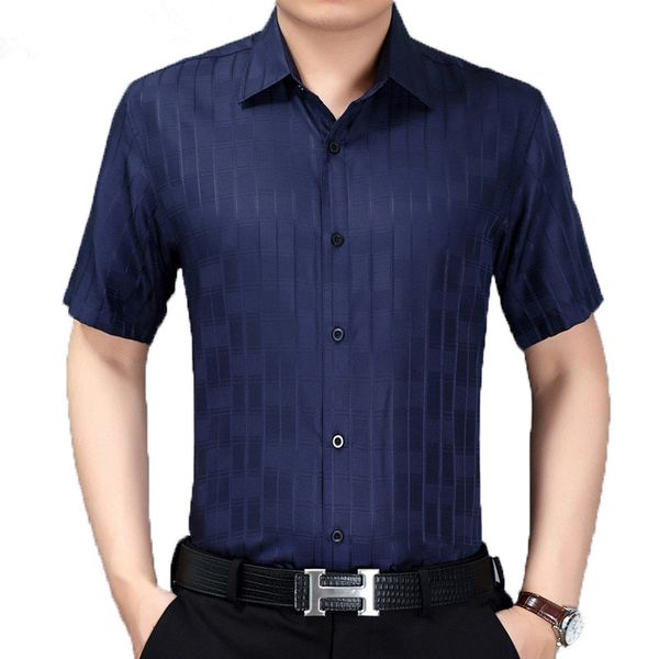 2020 new summer men shirt short sleeve plaid 100% silk shirt men formal shirts social white camisa masculina 3909 kj1938, White;black
2020 new summer men shirt short sleeve plaid 100% silk shirt men formal shirts social white camisa masculina 3909 kj1938, White;black