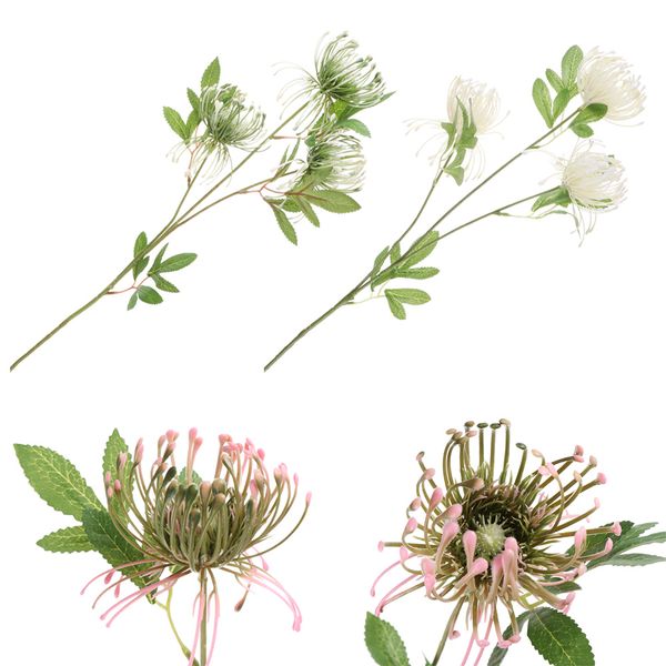 3heads/branch floral arrangement party supply fake plant simulation leucospermum faux pincushion diy home decorations
3heads/branch floral arrangement party supply fake plant simulation leucospermum faux pincushion diy home decorations