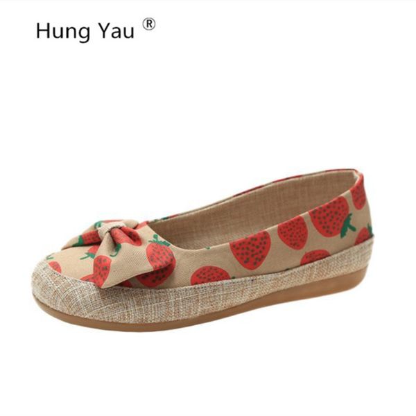 ballet flats shoes comfortable women soft bottom linen breathable shoes bow fruit woman casual shallow women flats size 35-40, Black
ballet flats shoes comfortable women soft bottom linen breathable shoes bow fruit woman casual shallow women flats size 35-40, Black