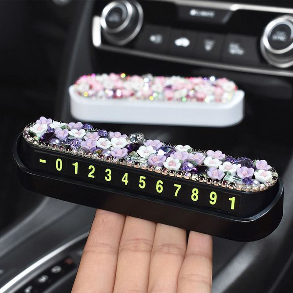 romantic flowers crystal car styling temporary parking card diamond can press down phone number card plate car accessories
romantic flowers crystal car styling temporary parking card diamond can press down phone number card plate car accessories