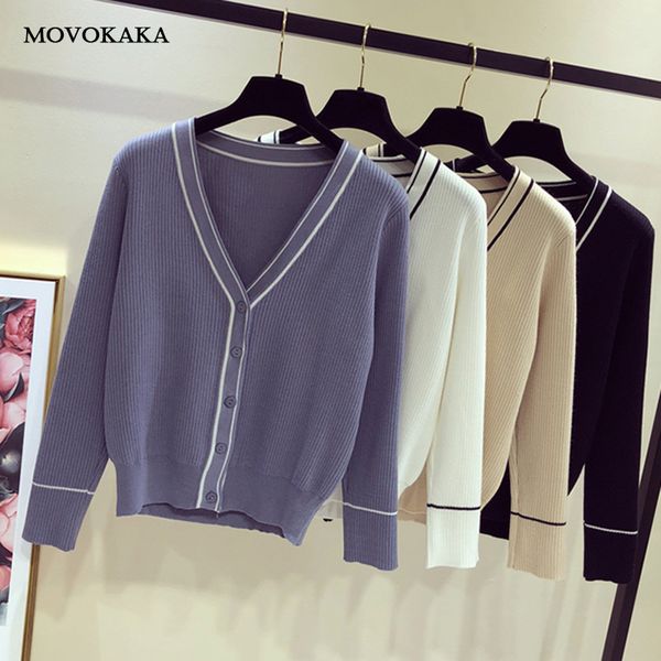 new preppy style knit sweater cardigan female korean warm sweaters fashion cardigan stripe v neck long sleeve cute sweater women, White;black
new preppy style knit sweater cardigan female korean warm sweaters fashion cardigan stripe v neck long sleeve cute sweater women, White;black