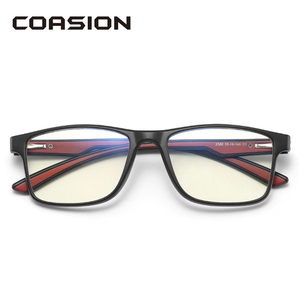 coasion tr90 flexible frame blue light blocking glasses for men women square nerd eyeglasses computer gaming glasses pc1439, White;black
coasion tr90 flexible frame blue light blocking glasses for men women square nerd eyeglasses computer gaming glasses pc1439, White;black
