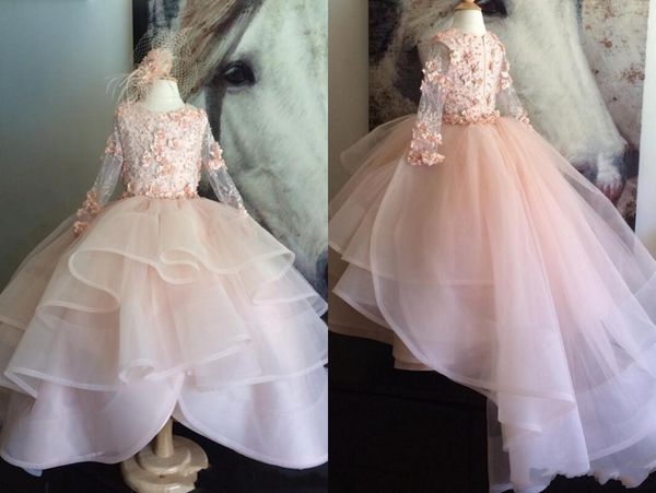 elegant blush ruffles long sleeves flower girls dresses ball gowns 3d floral flowers lace beaded kids first communion dress, White;blue
elegant blush ruffles long sleeves flower girls dresses ball gowns 3d floral flowers lace beaded kids first communion dress, White;blue
