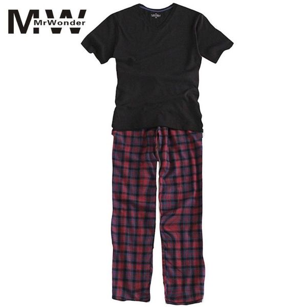 men's sleepwear mrwonder pajamas summer long sleeve home wear thin cotton plaid pyjamas men lounge pajama sets plus size sleep san0, Black;brown
men's sleepwear mrwonder pajamas summer long sleeve home wear thin cotton plaid pyjamas men lounge pajama sets plus size sleep san0, Black;brown