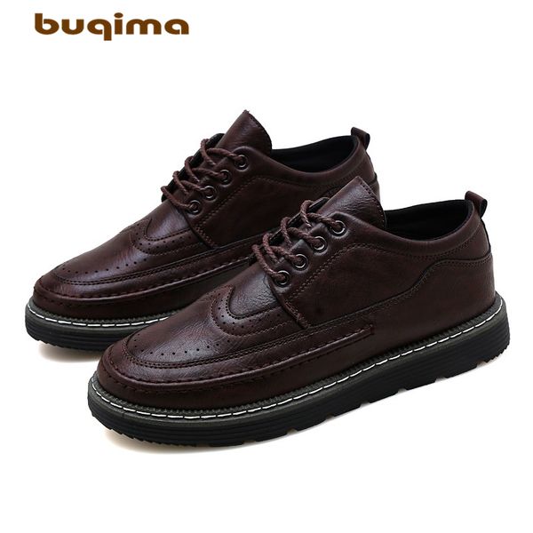 buqima classic comfortable men's leisure shoes men's shoe leather shoes flat-soled new large head leather, Black
buqima classic comfortable men's leisure shoes men's shoe leather shoes flat-soled new large head leather, Black