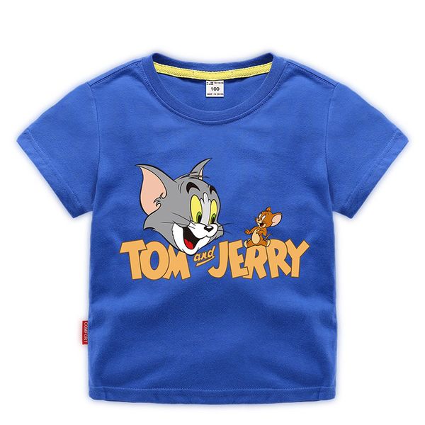 11 colors children tom and jerry cartoon funny t shirt baby boys/girls short sleeve summer kids clothes 1-10 years, Blue
11 colors children tom and jerry cartoon funny t shirt baby boys/girls short sleeve summer kids clothes 1-10 years, Blue