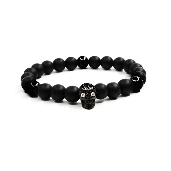 mkwx05 new style micro zircon bracelets varved skull volcanic rock volcanic lava bracelets, Silver
mkwx05 new style micro zircon bracelets varved skull volcanic rock volcanic lava bracelets, Silver