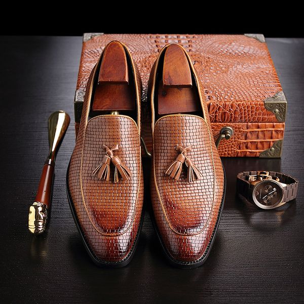 formal shoes men classic tassel loafers men shoes leather sepatu slip on pria office elegant luxury dress sepatu pria, Black
formal shoes men classic tassel loafers men shoes leather sepatu slip on pria office elegant luxury dress sepatu pria, Black