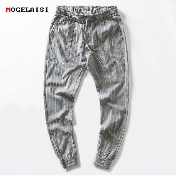linen pants men stripe ankle-length harem linen cotton men's pants pencil loose trousers man mid waist drawstring pant xxl, Black
linen pants men stripe ankle-length harem linen cotton men's pants pencil loose trousers man mid waist drawstring pant xxl, Black