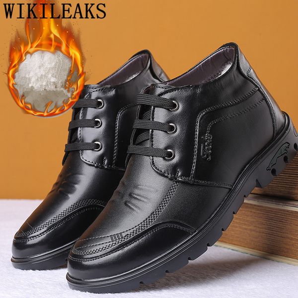 men boots genuine leather winter shoes snow boots ankle men formal shoes buty meskie zapatos hombre botas masculina, Black
men boots genuine leather winter shoes snow boots ankle men formal shoes buty meskie zapatos hombre botas masculina, Black