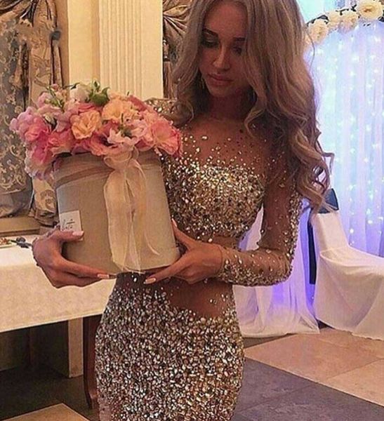 luxury champagne long sleeves beading crystal short mini prom dress 2020 sheath sparkling birthday party gowns robe de soriee, Black
luxury champagne long sleeves beading crystal short mini prom dress 2020 sheath sparkling birthday party gowns robe de soriee, Black