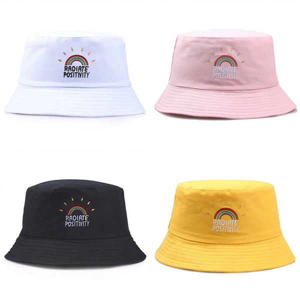 rainbow print bucket hat women foldable canvas outdoors fisherman hat black white sun cap 56-58cm
rainbow print bucket hat women foldable canvas outdoors fisherman hat black white sun cap 56-58cm