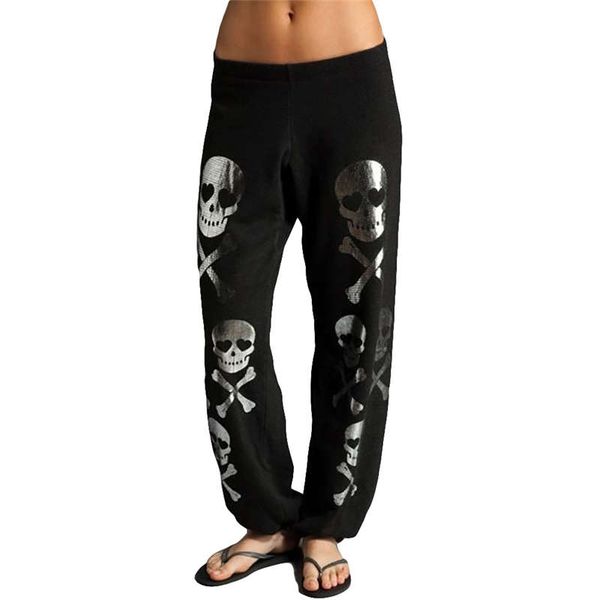 new casual plus size skull trousers women loose harem pants midwaist drawstring pantalon femme, Black;white
new casual plus size skull trousers women loose harem pants midwaist drawstring pantalon femme, Black;white