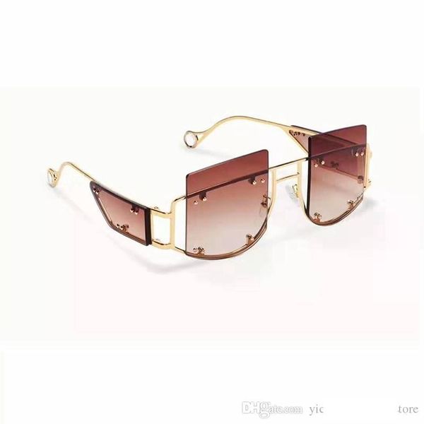 oversized rimless sunglasses fashion sun glass men designer brand women sunglasses shades with box and case, White;black
oversized rimless sunglasses fashion sun glass men designer brand women sunglasses shades with box and case, White;black