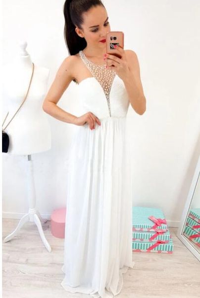 white chiffon sheath new prom dresses long 2020 new special occasion dresses robes de cocktail sweet 16 dresses with beads, Black
white chiffon sheath new prom dresses long 2020 new special occasion dresses robes de cocktail sweet 16 dresses with beads, Black