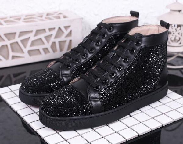2019 designer fashion red bottoms shoes studded spikes flats rivet sneakers for men womens party lovers casual sneakers d09, Black
2019 designer fashion red bottoms shoes studded spikes flats rivet sneakers for men womens party lovers casual sneakers d09, Black