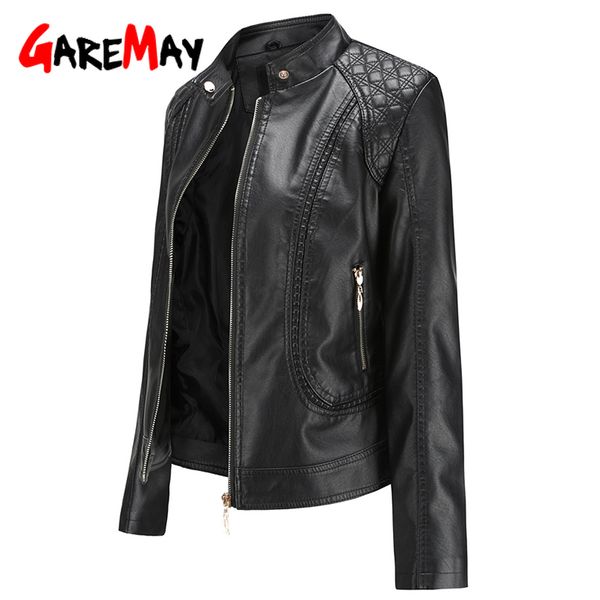garemay faux leather jacket women long sleeve pu autumn winter female 2019 plus size short leather jacket for women, Black;brown
garemay faux leather jacket women long sleeve pu autumn winter female 2019 plus size short leather jacket for women, Black;brown