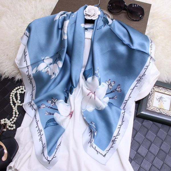magnolia literature and art fresh true silk fibroin crepe satin 90 square scarf silk silk scarf female joker lady scarf batch, Blue;gray
magnolia literature and art fresh true silk fibroin crepe satin 90 square scarf silk silk scarf female joker lady scarf batch, Blue;gray