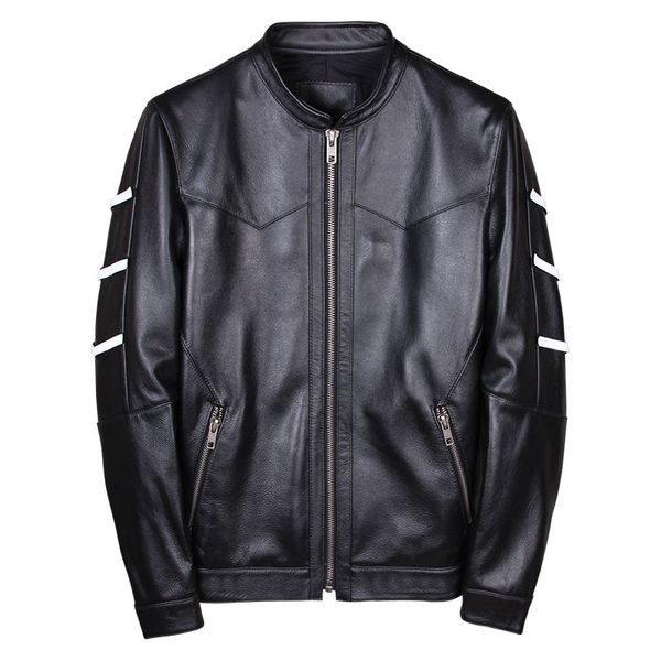genuine leather jacket men cow leather jacket korean motorcycle slim bomber mens jaqueta de couro 19001 yy998, Black
genuine leather jacket men cow leather jacket korean motorcycle slim bomber mens jaqueta de couro 19001 yy998, Black