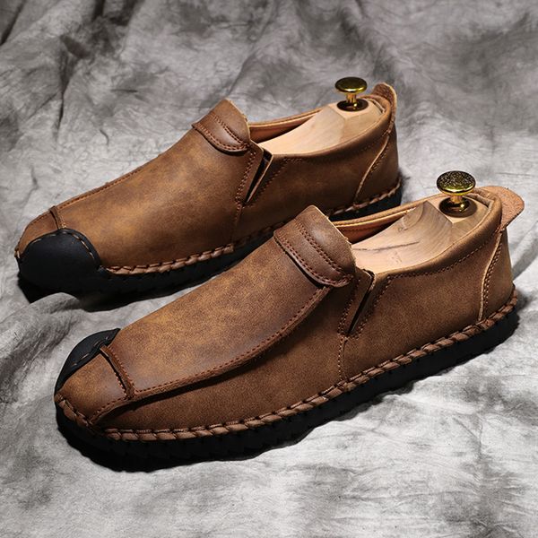 men casual shoes new men loafers genuine leather flats slip on shoes moccasins sneakers male *9087, Black
men casual shoes new men loafers genuine leather flats slip on shoes moccasins sneakers male *9087, Black