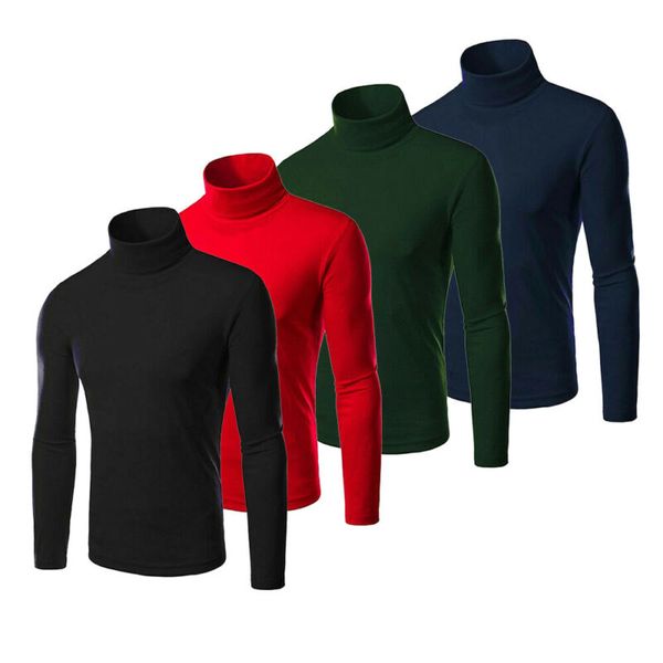 men's casual turtleneck long sleeve kintted sweater stretch warm jumper pullovers autumn winter basic, White;black
men's casual turtleneck long sleeve kintted sweater stretch warm jumper pullovers autumn winter basic, White;black