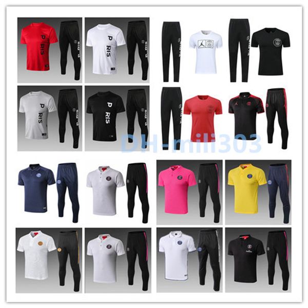 19 20 paris short sleeve shirt trousers mbappe jordam soccer training suit survetement 2019 cavani football polo shirts tracksuit maillot, Black
19 20 paris short sleeve shirt trousers mbappe jordam soccer training suit survetement 2019 cavani football polo shirts tracksuit maillot, Black