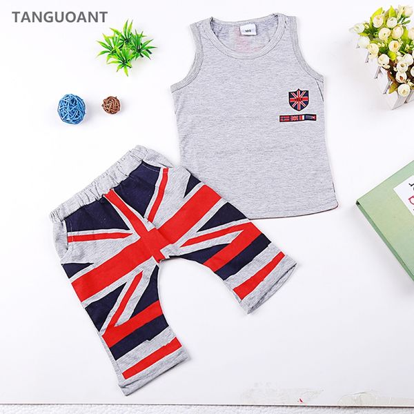 tanguoant sell boy 2018 summer clothing set sleeveless white shirt+short pants children boy's clothes sets
tanguoant sell boy 2018 summer clothing set sleeveless white shirt+short pants children boy's clothes sets