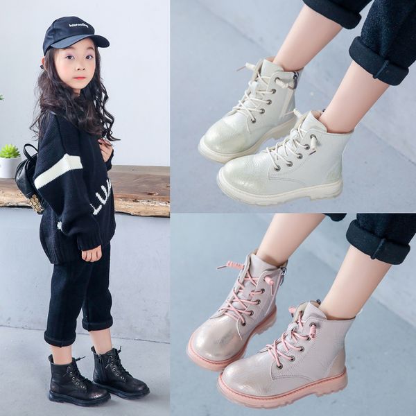 зимний плюс хлопок теплое детские девушки boots pu leather lace up kids martin boots comfort non скольжению дети голеностопного размер 26-37, Black;grey
зимний плюс хлопок теплое детские девушки boots pu leather lace up kids martin boots comfort non скольжению дети голеностопного размер 26-37, Black;grey